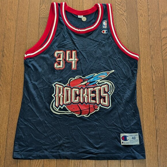 Champion Other - Vintage Hakeem Olajuwon Houston Rockets Champion Jersey - Size 48